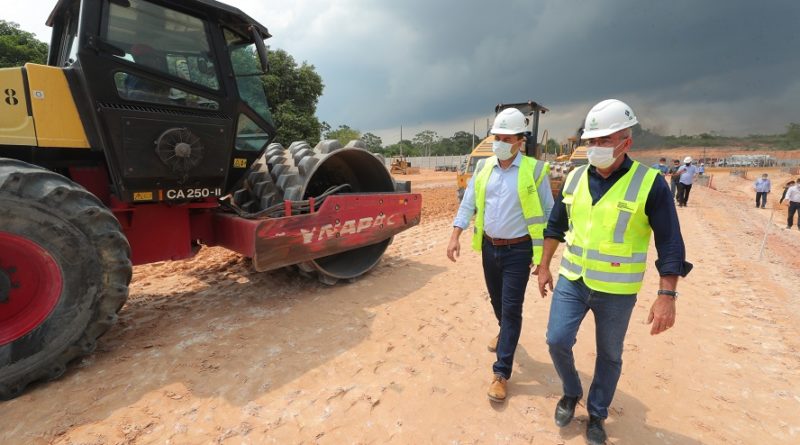 Governador Wilson Lima vistoria obras da segunda fase do complexo viário Anel Sul, na zona oeste de Manaus