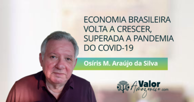 ECONOMIA BRASILEIRA VOLTA A CRESCER, SUPERADA A PANDEMIA DO COVID-19