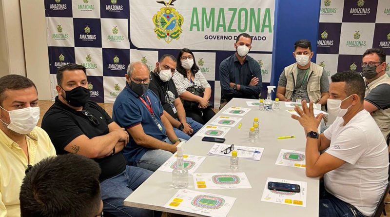 Reunião define últimos detalhes para evento teste na Arena da Amazônia