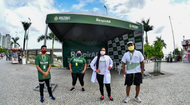 Governo do Amazonas reforça tenda do RespirAR com técnicos em enfermagem para atendimento na Ponta Negra