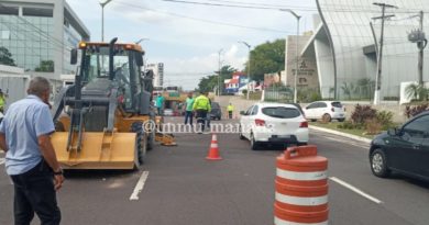 Seminf interdita trecho de avenida Umberto Calderaro Filho para obra emergencial